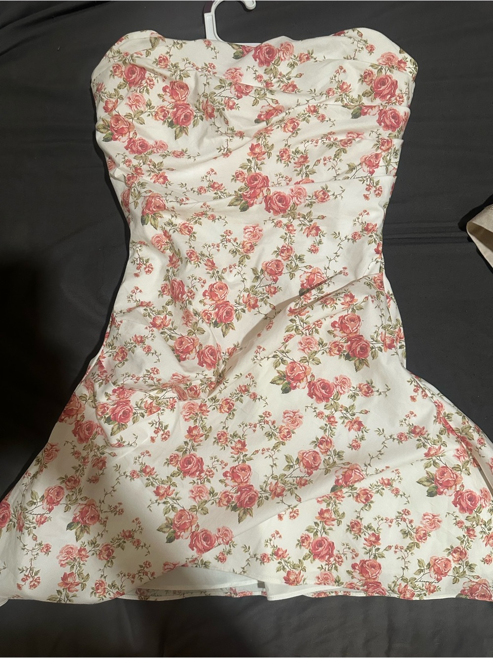 House of CB Jasmine Rose Print Draped Coset Dress- Homecoming/ semi-formal dress - Picture 7 of 10